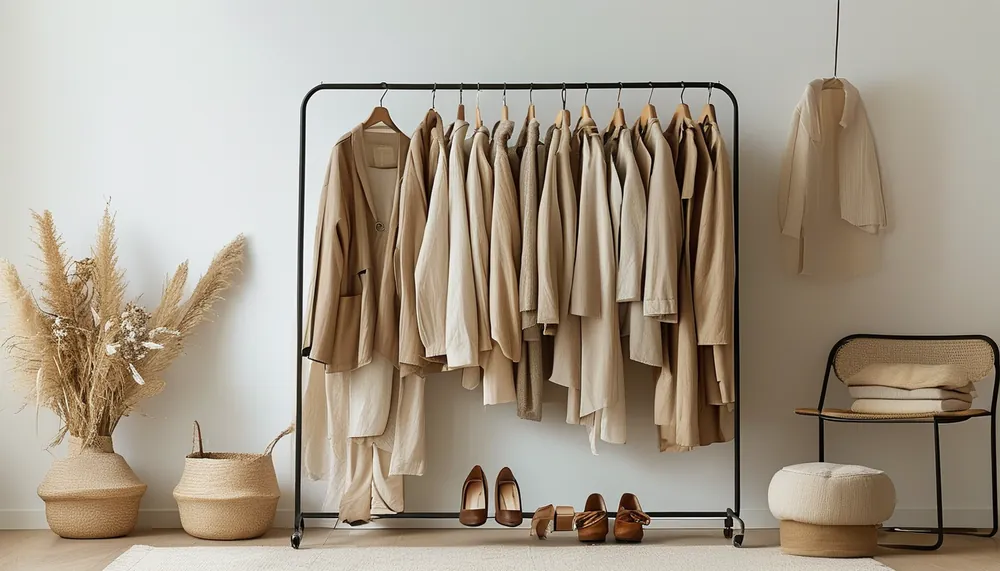 A curated capsule wardrobe of quality neutral pieces